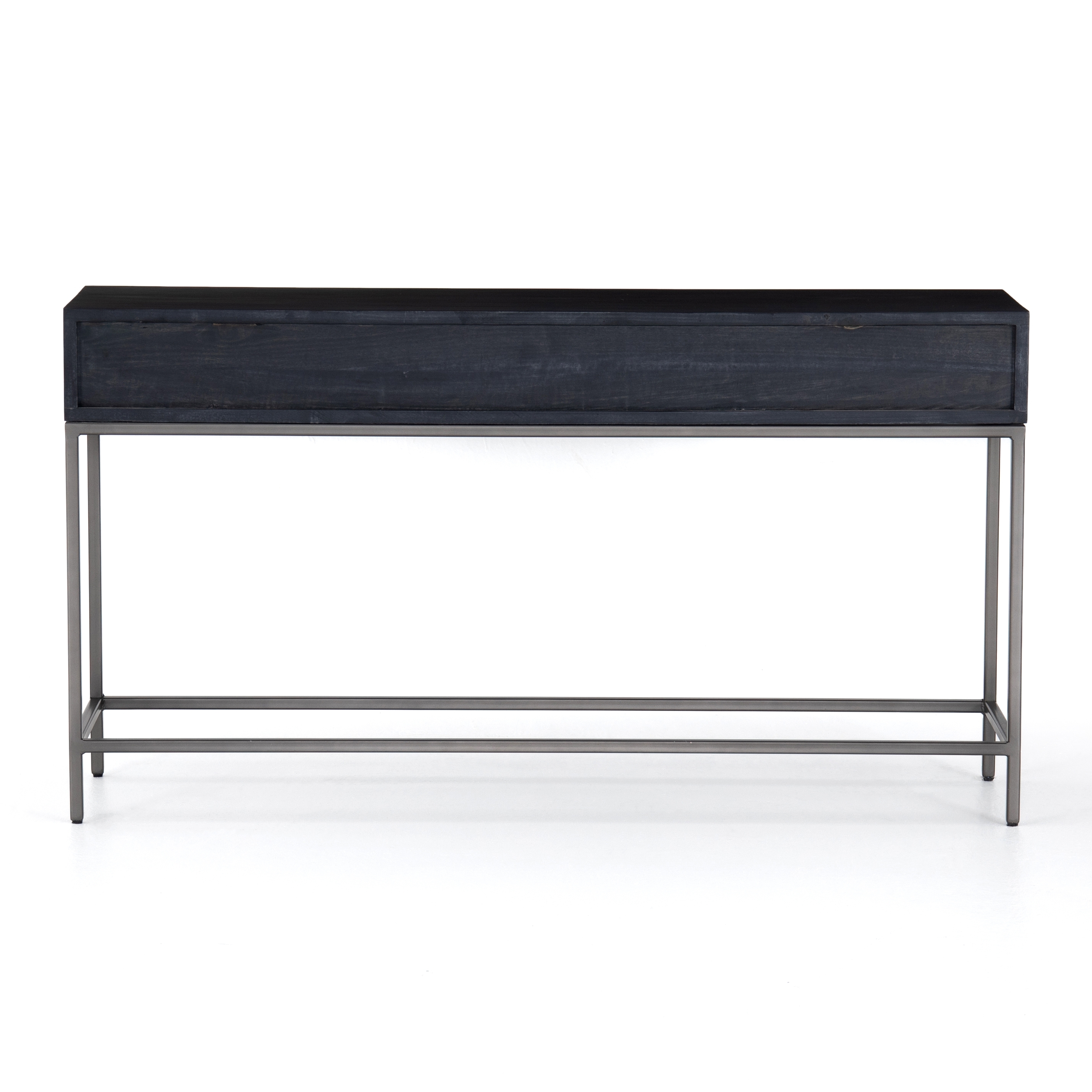 Trey Console Table-Black Wash Poplar - Image 5