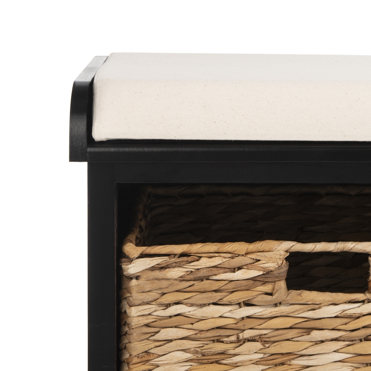 Freddy Storage Bench - Black - Safavieh - Image 2