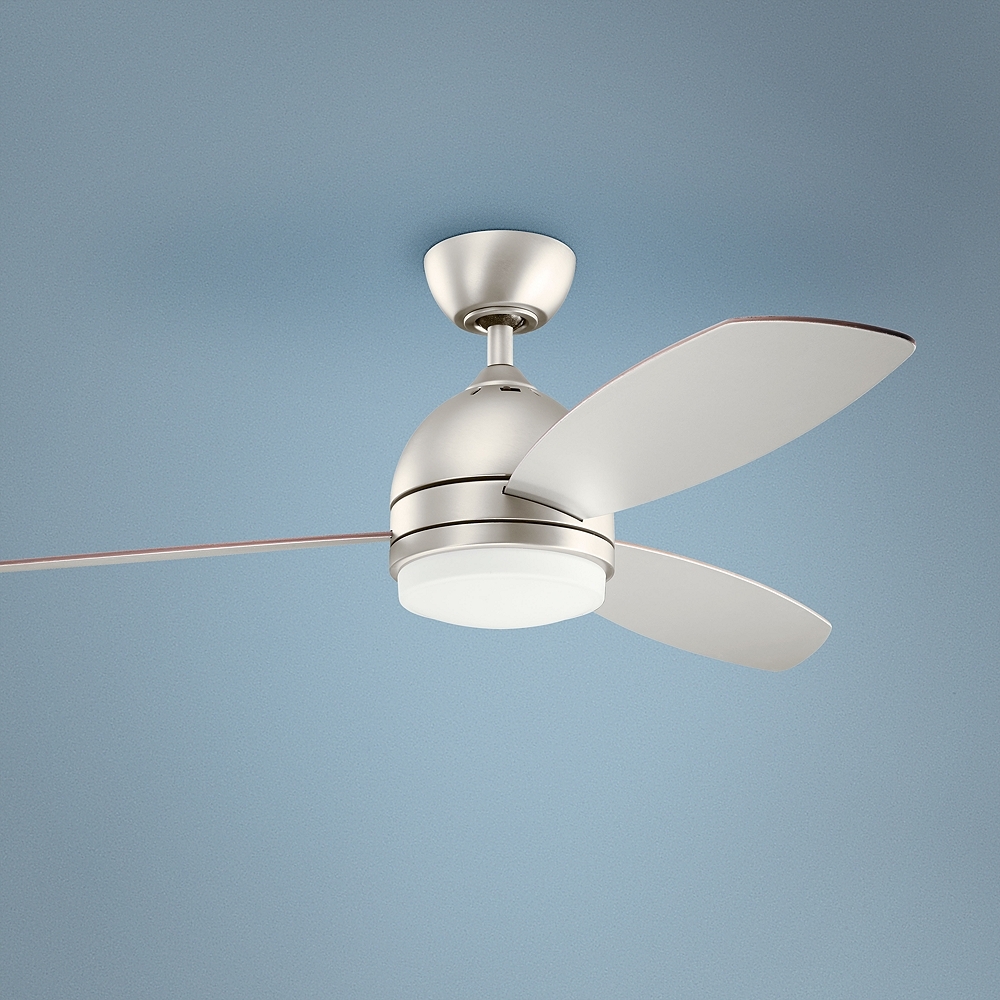 52" Kichler Vassar Brushed Nickel LED Ceiling Fan - Style # 70K81 - Image 0