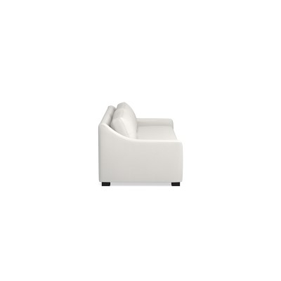 Ghent 84" Sofa, Standard Cushion, Performance Slub Weave, White - Image 4