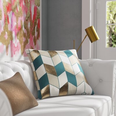 Mehaffey Square Cotton Pillow Cover and Insert - Image 0