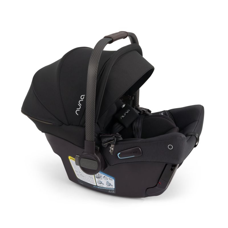 Nuna PIPA Urbn Caviar Black Baseless Baby Car Seat + TRIV lx Stroller Travel System - Image 8