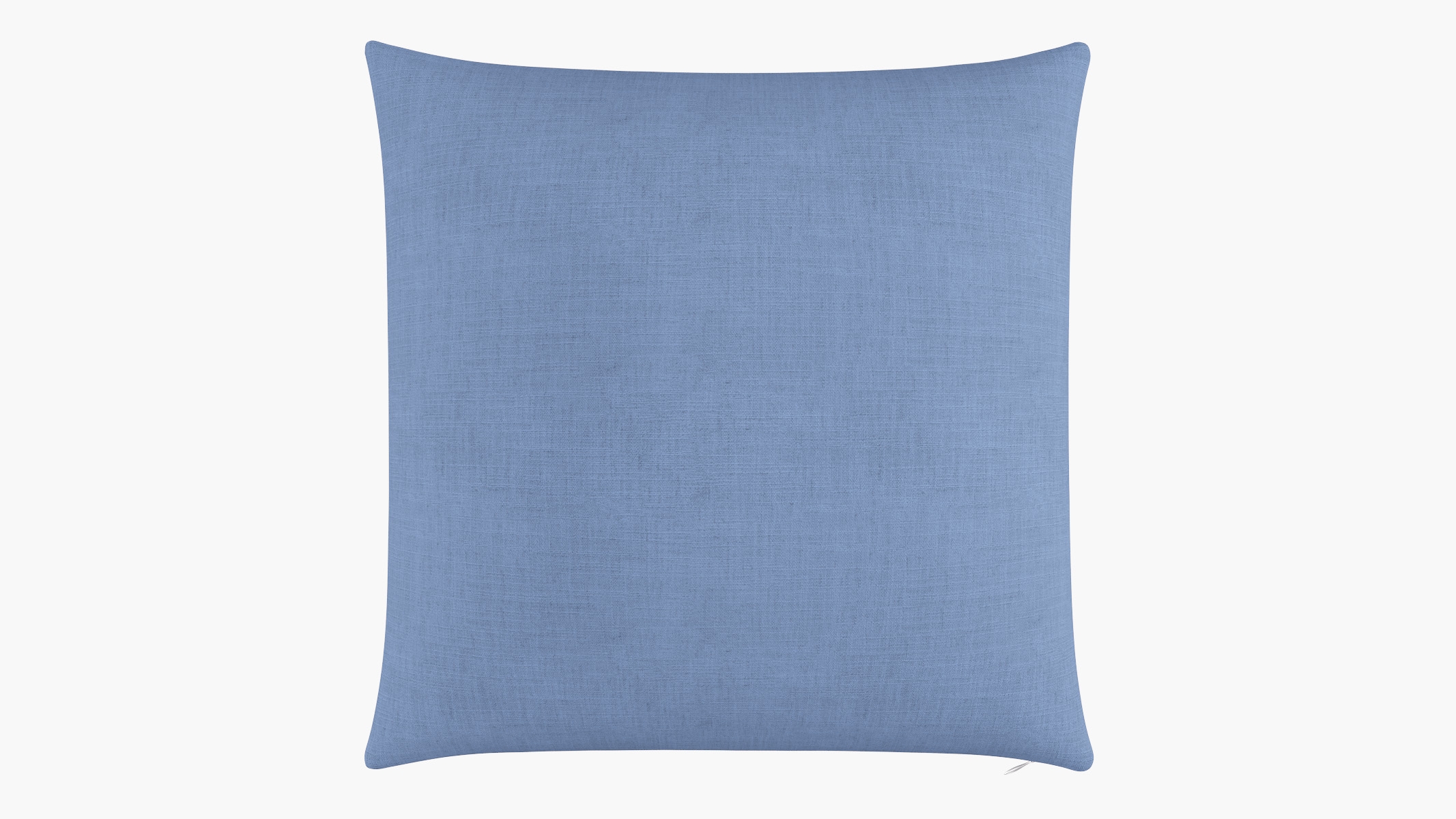 Throw Pillow 26", French Blue Linen, 26" x 26" - Image 0
