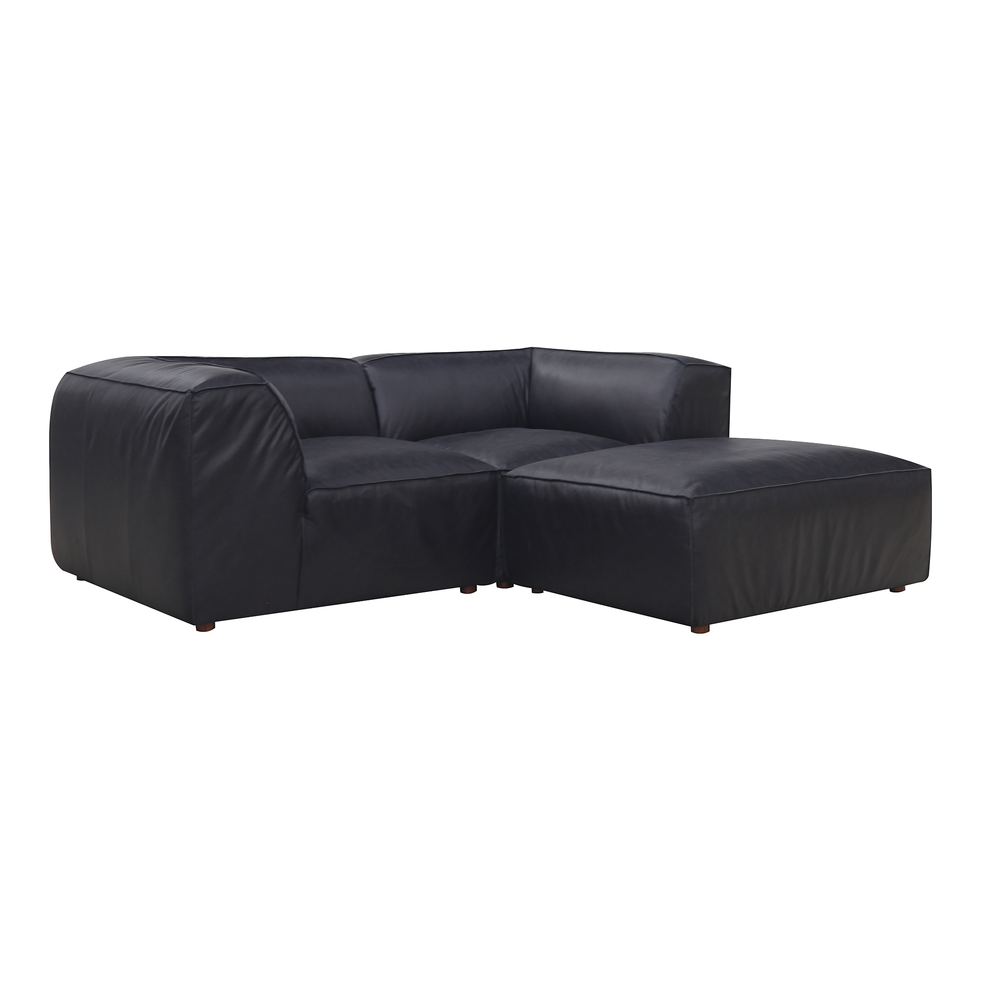 Form Nook Modular Sectional Vantage Black Leather - Image 2