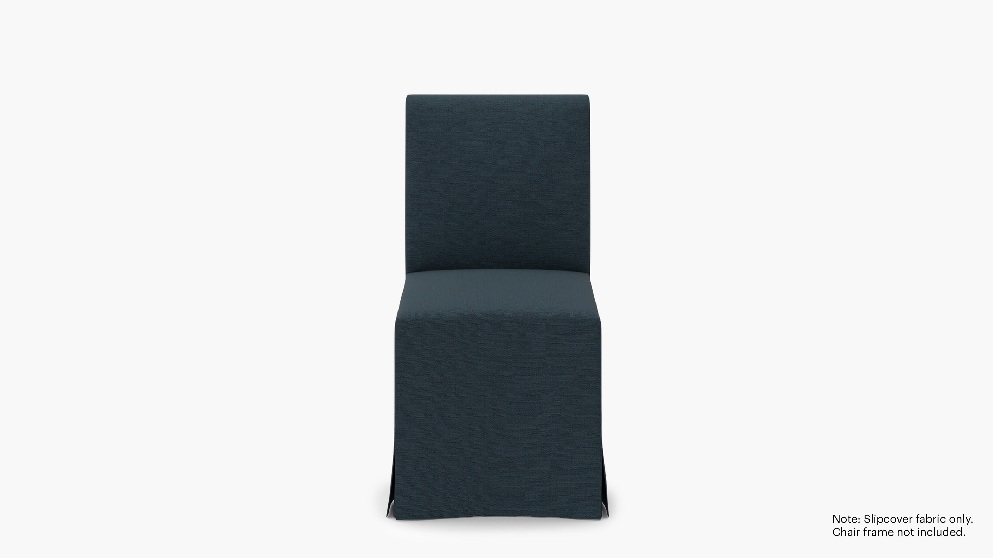 Slipcovered Signature Dining Chair - Cover Only, Navy Everyday Linen - Image 0