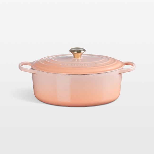 Le Creuset ® Signature 6.75-Qt. Peche Enameled Cast Iron Oval Dutch Oven - Image 0