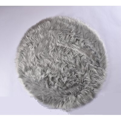 Faux Sheepskin Fur Avitaz Soft Fluffy Rugs,Shag Plush Carpet Faux Fur Rug For Bedroom Floor Rectangle Grey - Image 0
