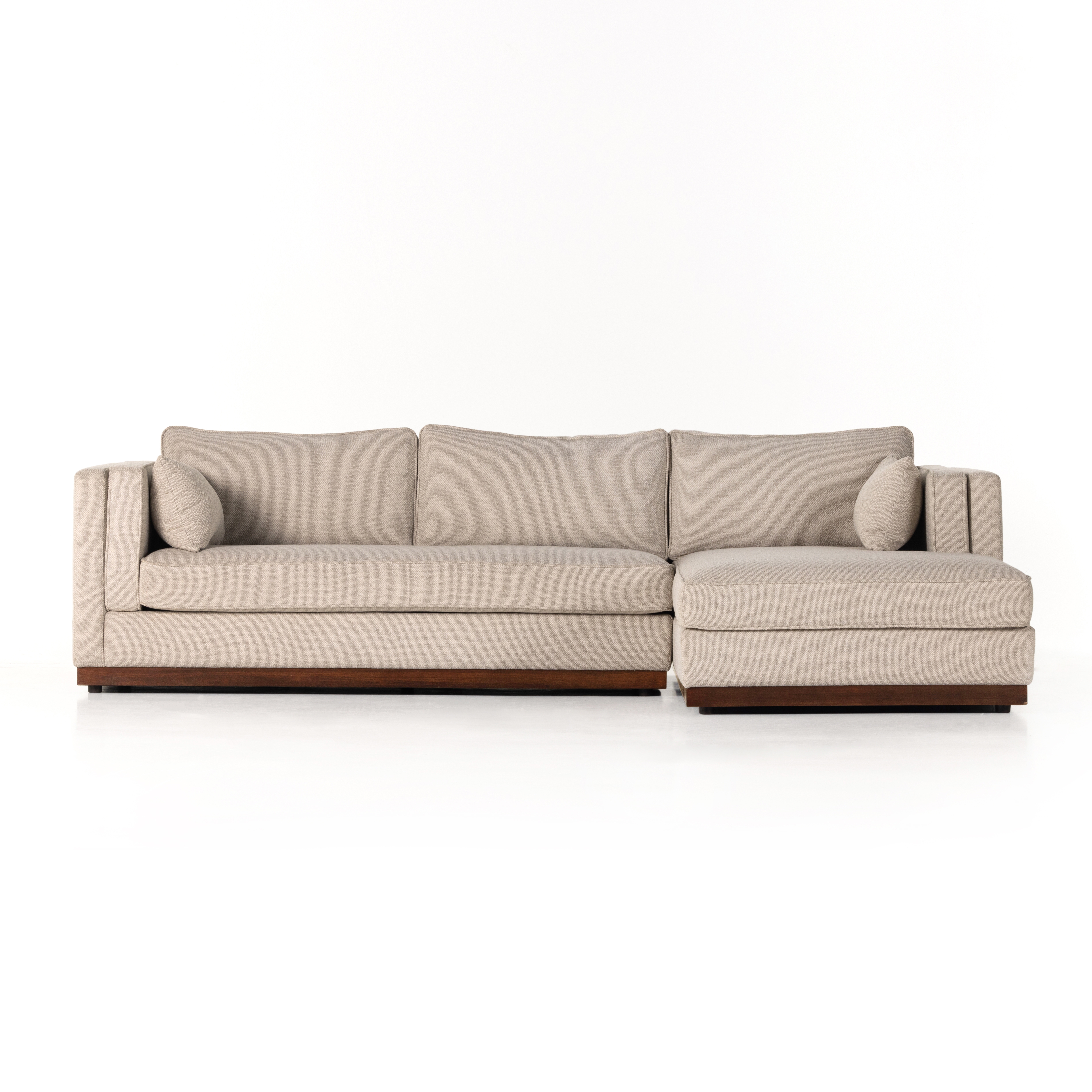 Lawrence 2pc Raf Sectional-Nova Taupe - Image 3