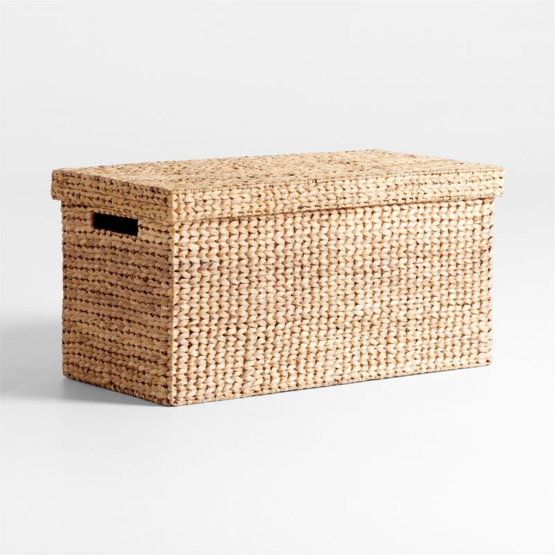 Wonderful Wicker Natural Woven Kids Toy Box with Lid - Image 4