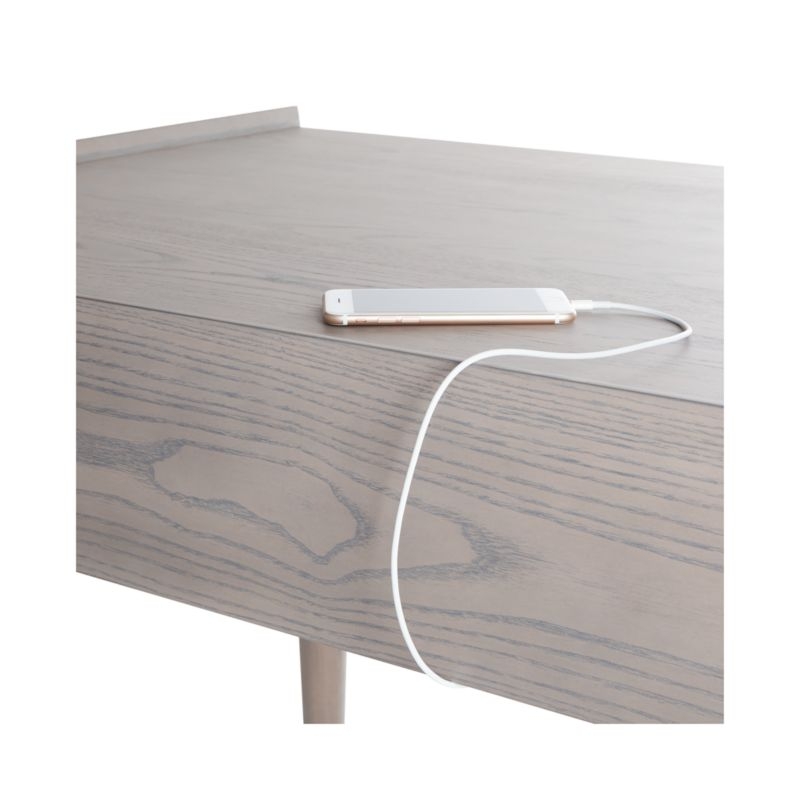 Tate Stone 48" Desk with Power Outlet - Image 5