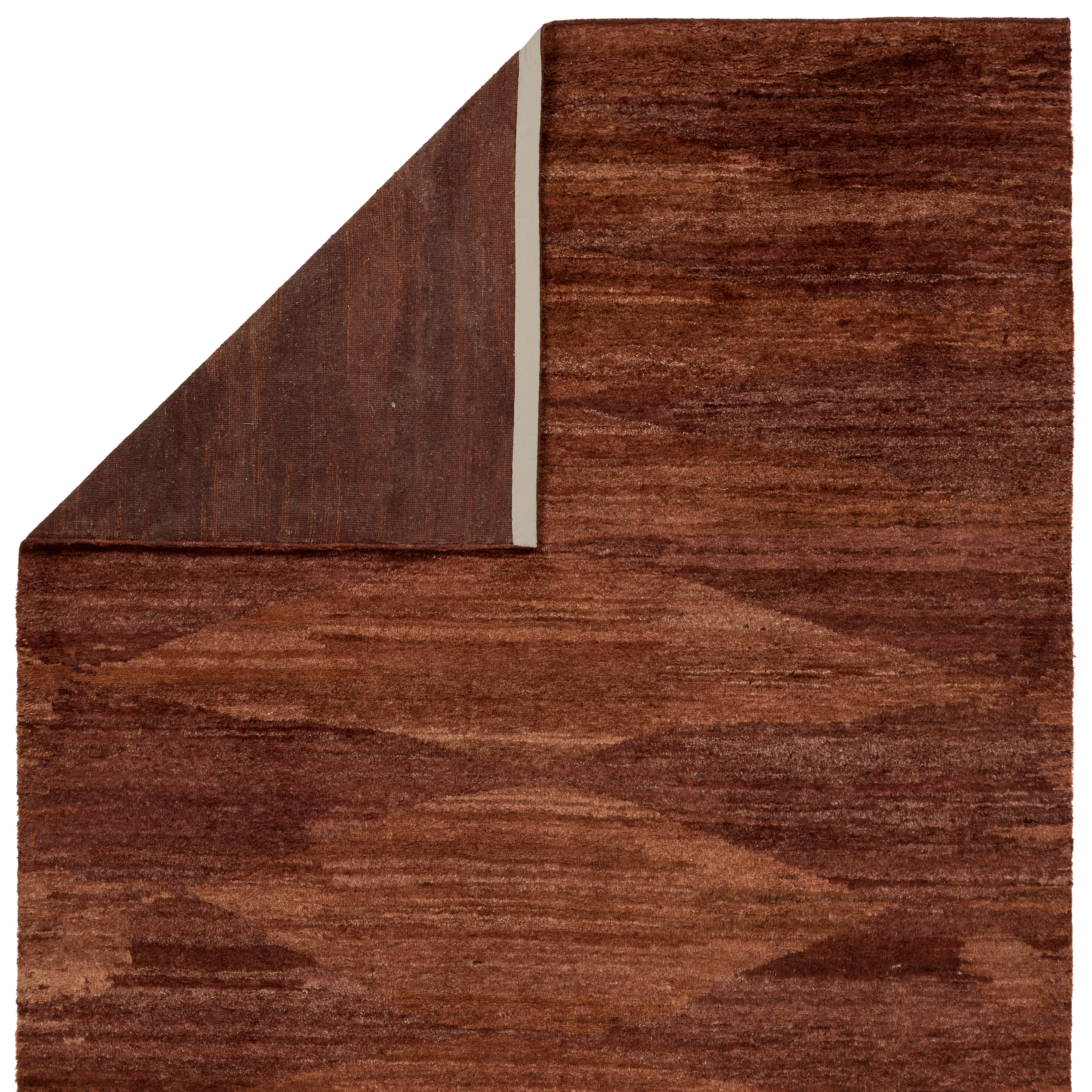 Liya TRH01 Handknotted Solid Red and Orange Area Rug (10'x14') - Image 2