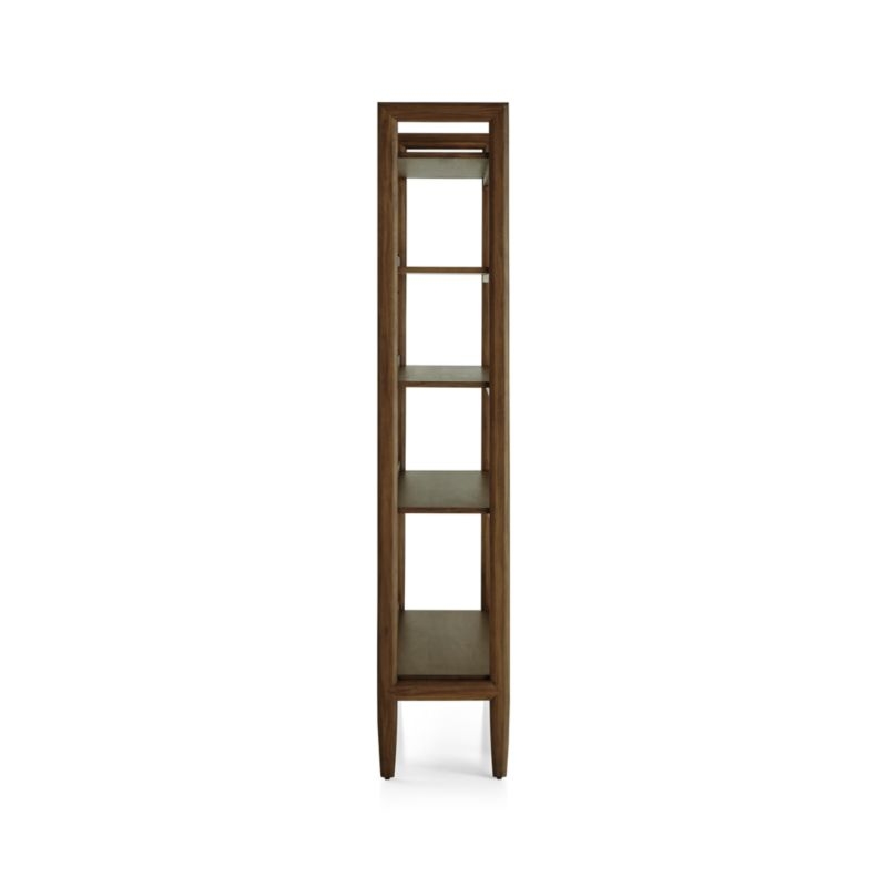 Tate 36" Walnut Wide Storage Bookshelf - Image 5