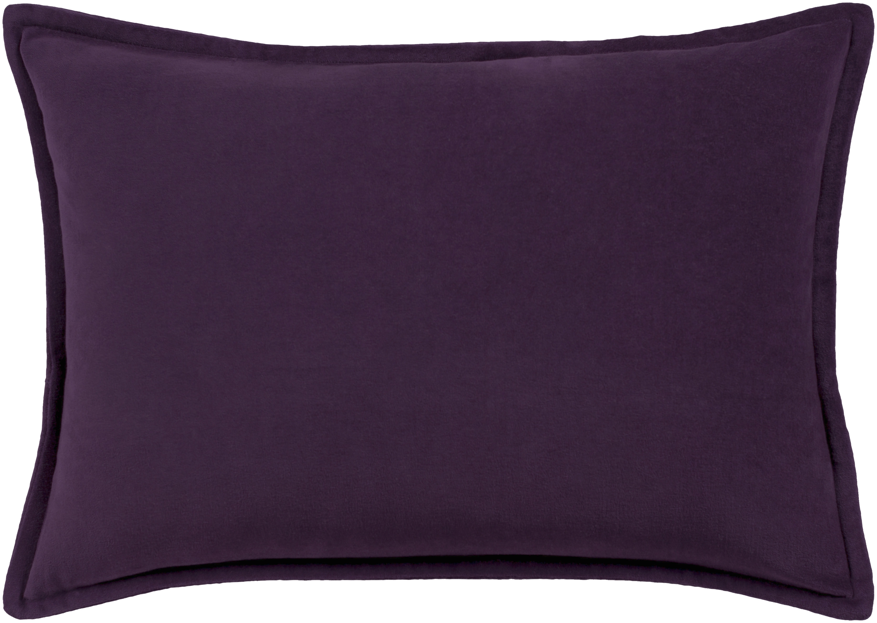 Cotton Velvet Throw Pillow, 18" x 18", with down insert - Image 0