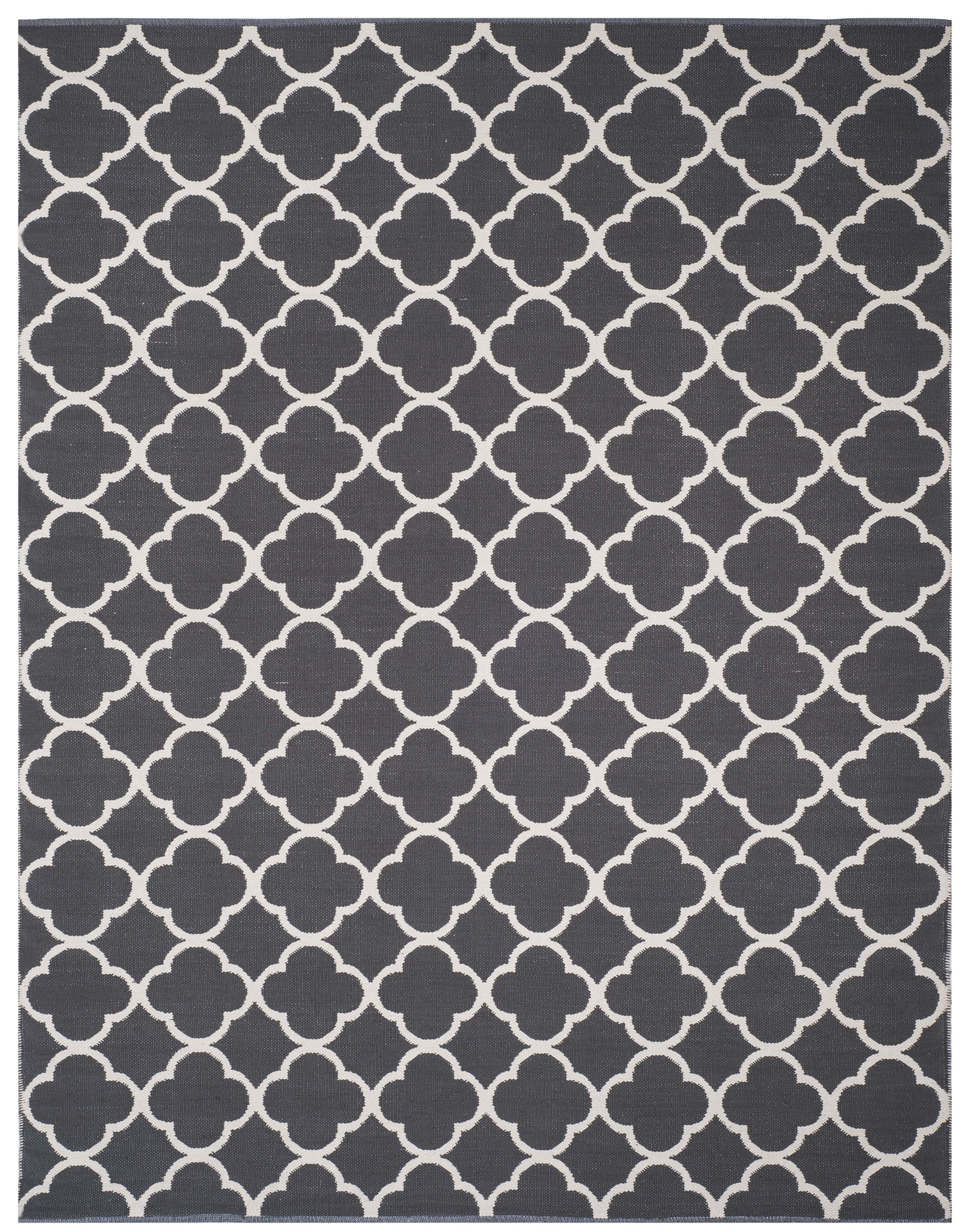 Arlo Home Hand Woven Area Rug, MTK725E, Dark Grey/Ivory,  8' X 10' - Image 0