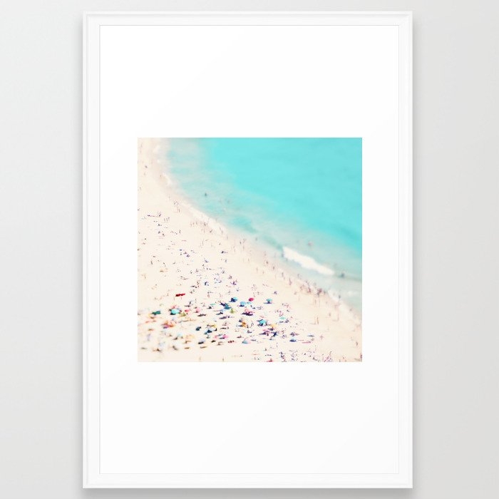 Beach Love Iii Square Framed Art Print by Ingrid Beddoes Photography - Scoop White - LARGE (Gallery)-26x38 - Image 0