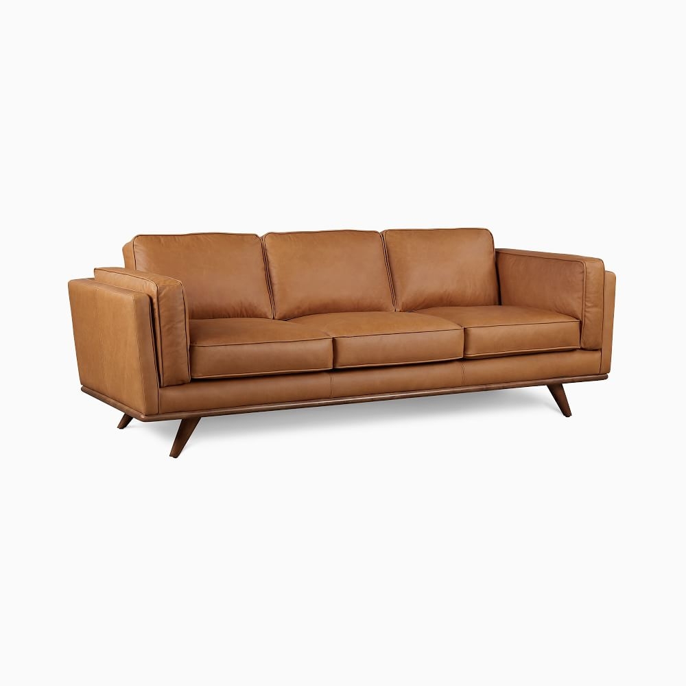 Zander 90" Sofa, Charme Leather, Tan, Almond - Image 0