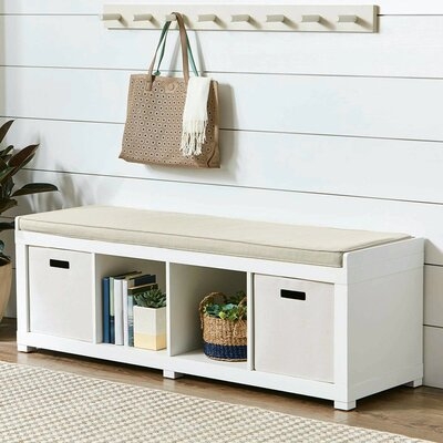 Wirrida Upholstered Cubby Storage Bench - Image 0