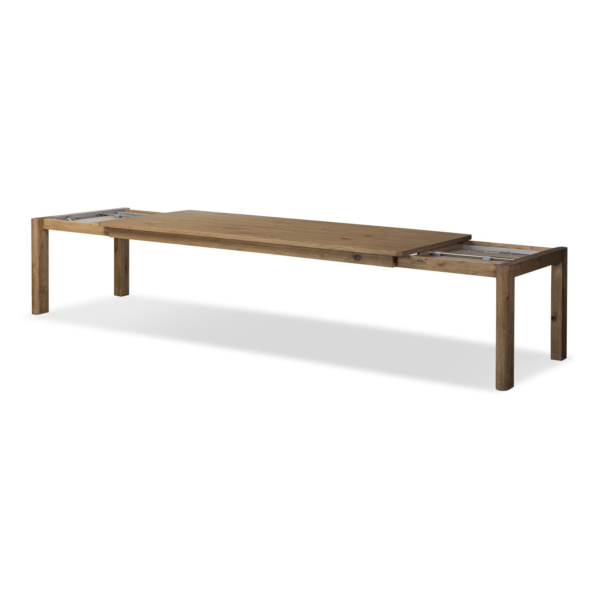 Noeline Double Extension Dining Table - Resawn Worn Oak - Image 6