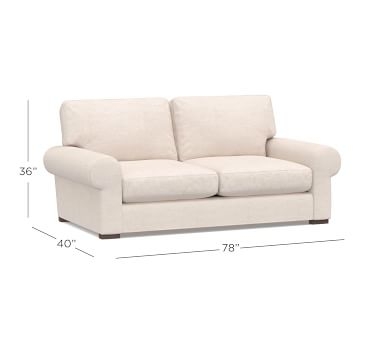 Turner Roll Arm Upholstered Grand Sofa 3X3 107", Down Blend Wrapped Cushions, Performance Boucle Oatmeal - Image 3