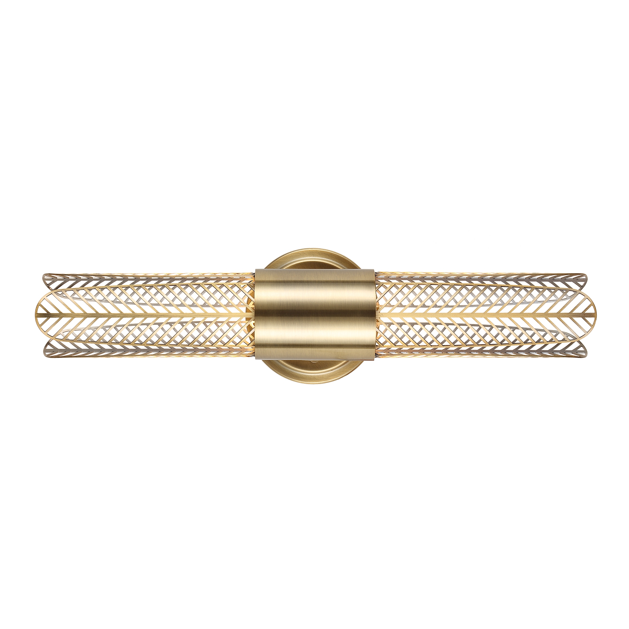 Cret 2 Light LED Brass Sconce - Image 4