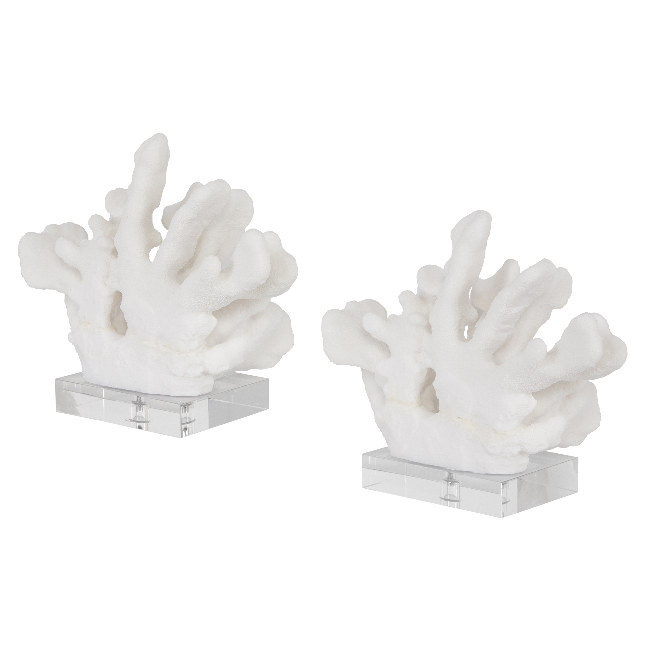Charbel White Bookends, Set/2 - Image 5
