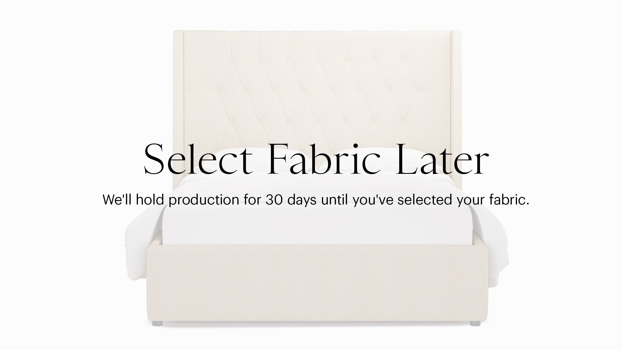 Tufted Wingback Bed, Buy Now, Decide Later, Queen - Image 0