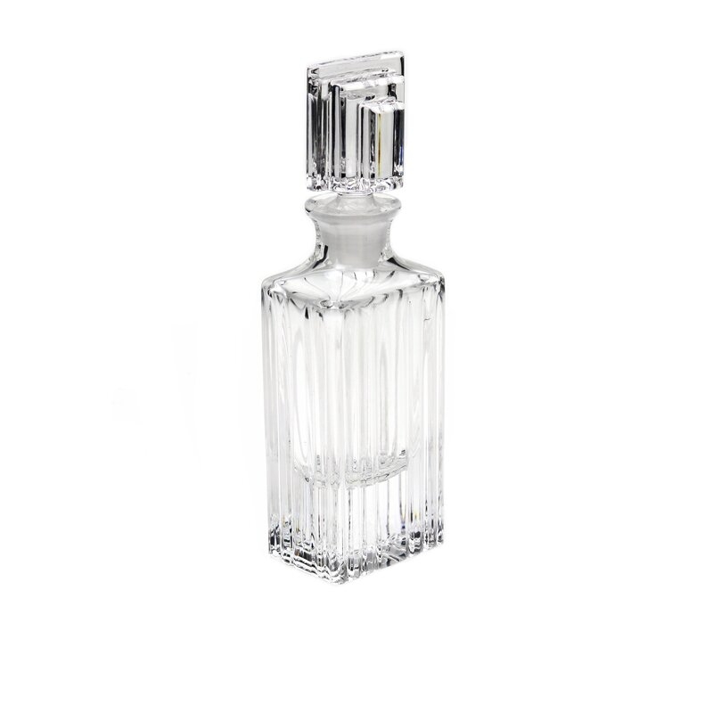Dafni Clear Glass Decorative Bottles, 5.5" - Image 1