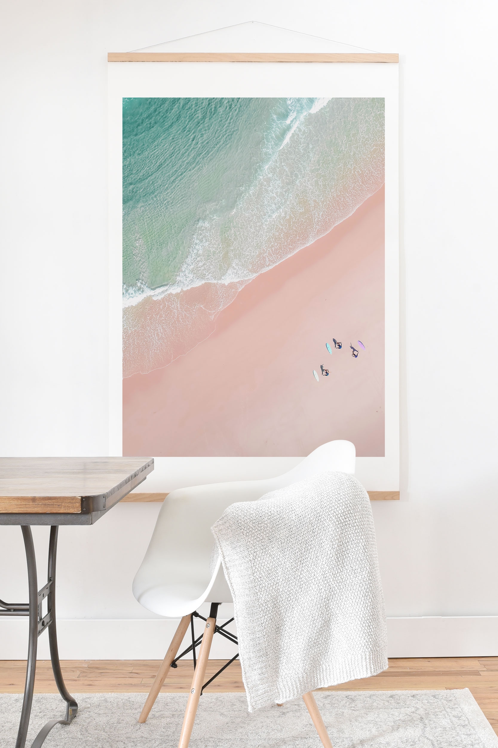Surf Yoga by Ingrid Beddoes - Art Print 18" x 24" (Printed area 16x20) - Image 0