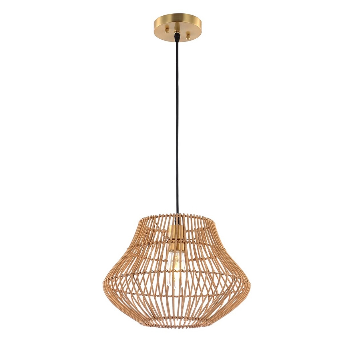 Alcedo 14.5 Inch Pendant - Natural - Safavieh - Image 3