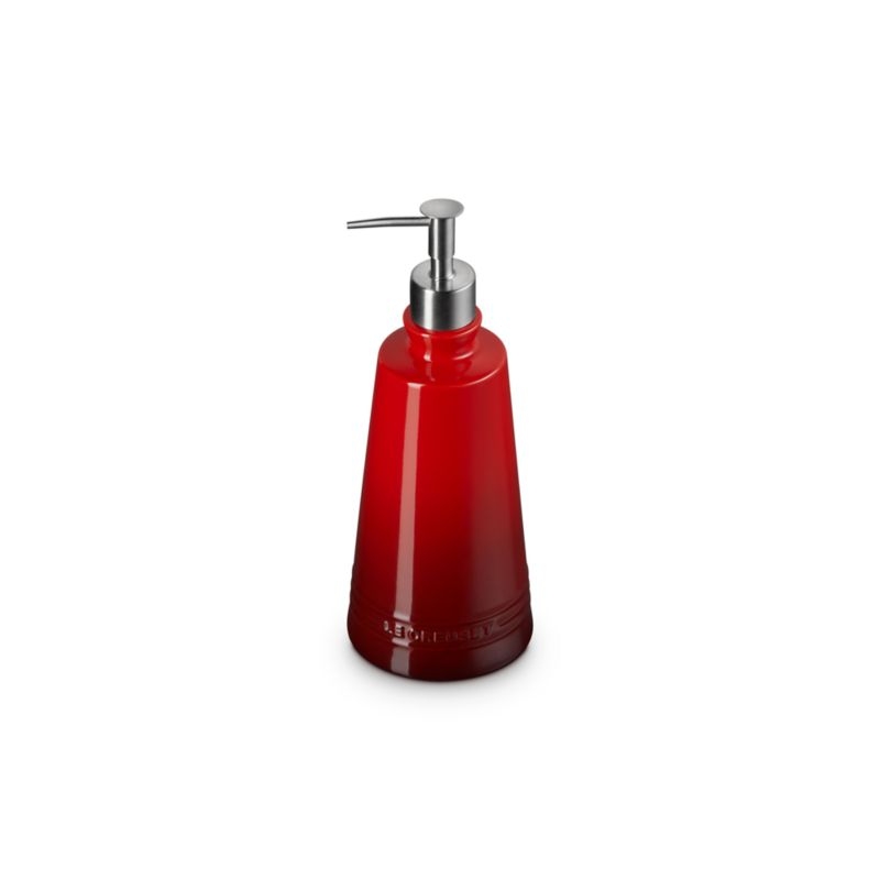 Le Creuset ® Signature 20-oz. Cerise Stoneware Soap Dispenser - Image 1