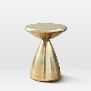 Cosmo 14.5" Side Table, Antique Brass - Image 2