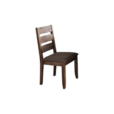 Ainzlee Tufted Ladder Back Side Chair in Black - Image 0