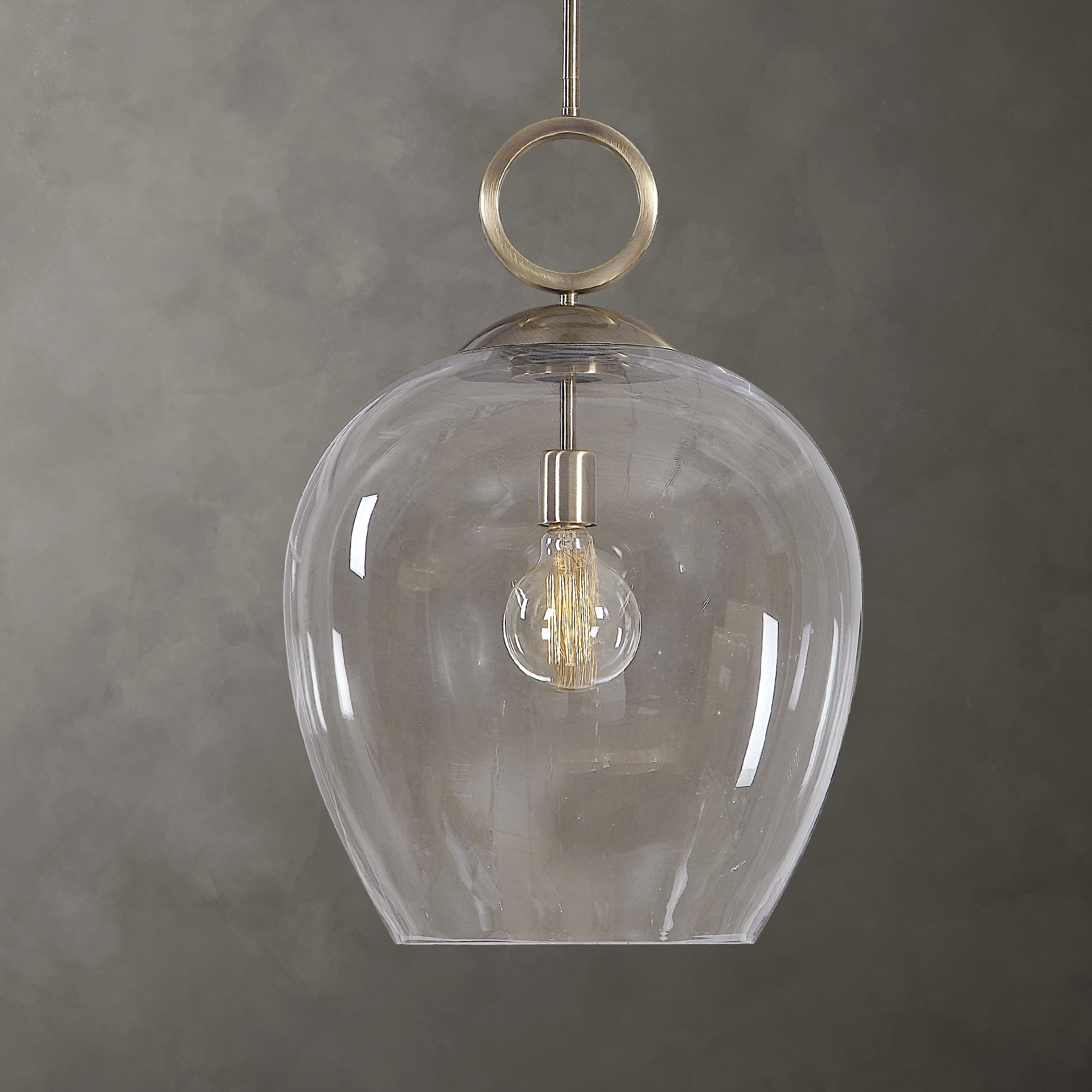 Calix Large Blown Glass 1 Light Pendant - Image 0