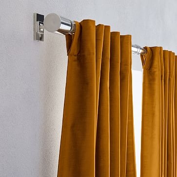 Luster Velvet Curtain, Golden Oak, 48"x84" - Image 2