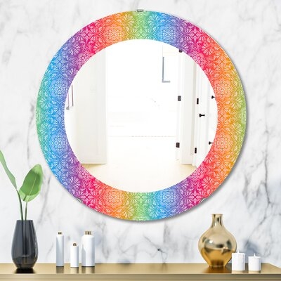 Floral Bohemian and Eclectic Accent Mirror - Image 0