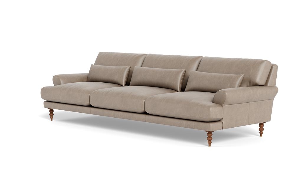 Maxwell Leather 3-Seat Sofa by Apartment Therapy - Image 2