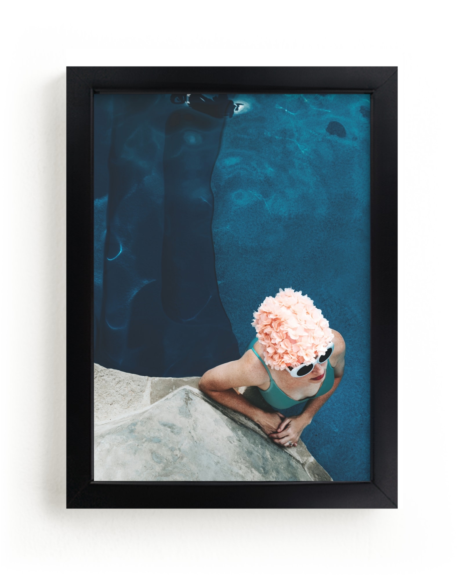 Lady In A Swim Cap Limited Edition Fine Art Print 2 - Image 0
