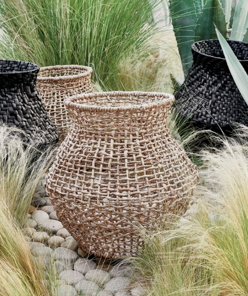 Large Natural Wonky Weave Basket - Image 2