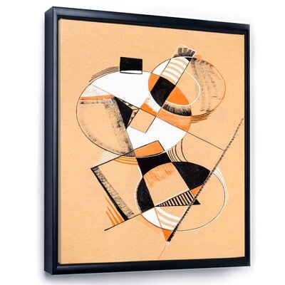 Colored Geometric Abstract Compositions V - Modern Canvas Wall Art Print FL35768 - Image 0