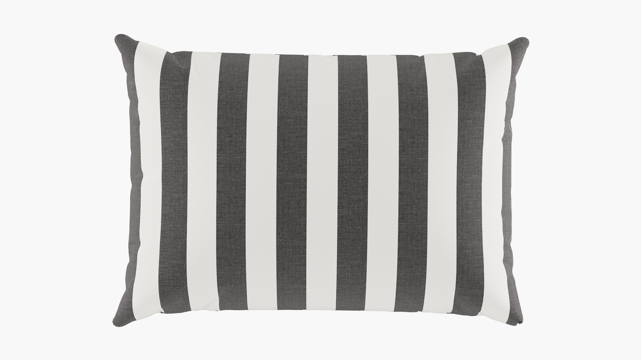 Outdoor 14" x 20" Lumbar Pillow, Ink Cabana Stripe, 14" x 20" - Image 0