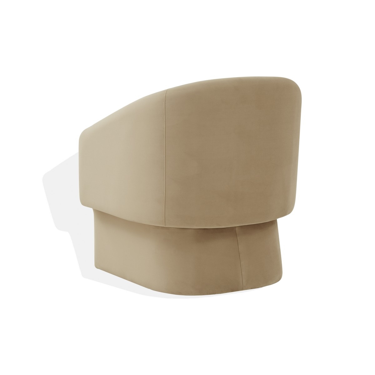 Susie Barrel Back Accent Chair - Light Brown - Image 4