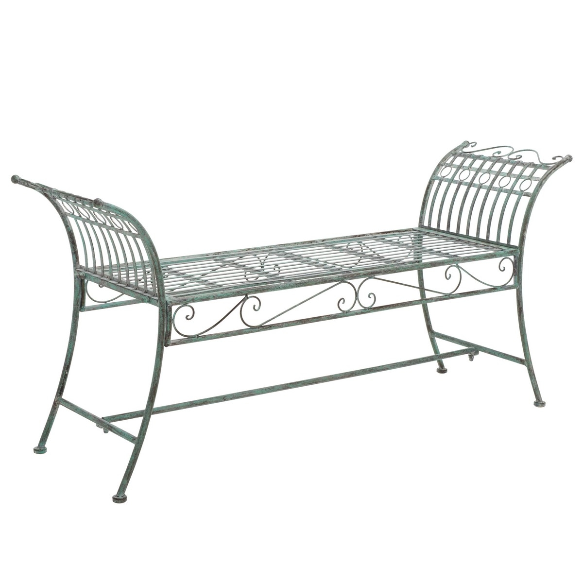 Hadley Bench - Antique Dark Green - Safavieh - Image 6