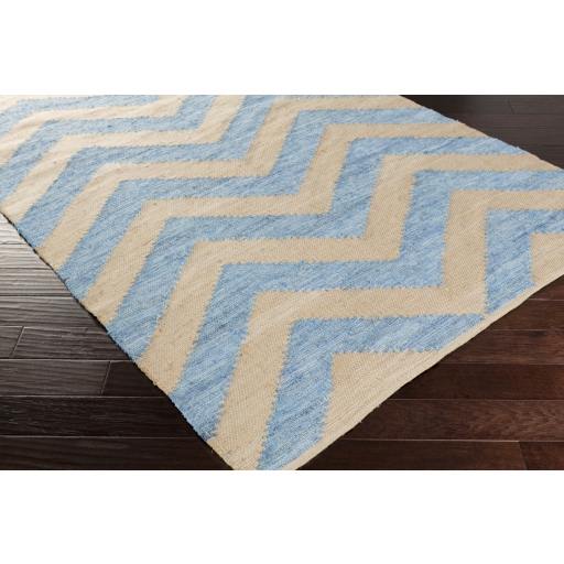 Denim Blue Indoor 8' x 11' Handmade Rug - Image 1
