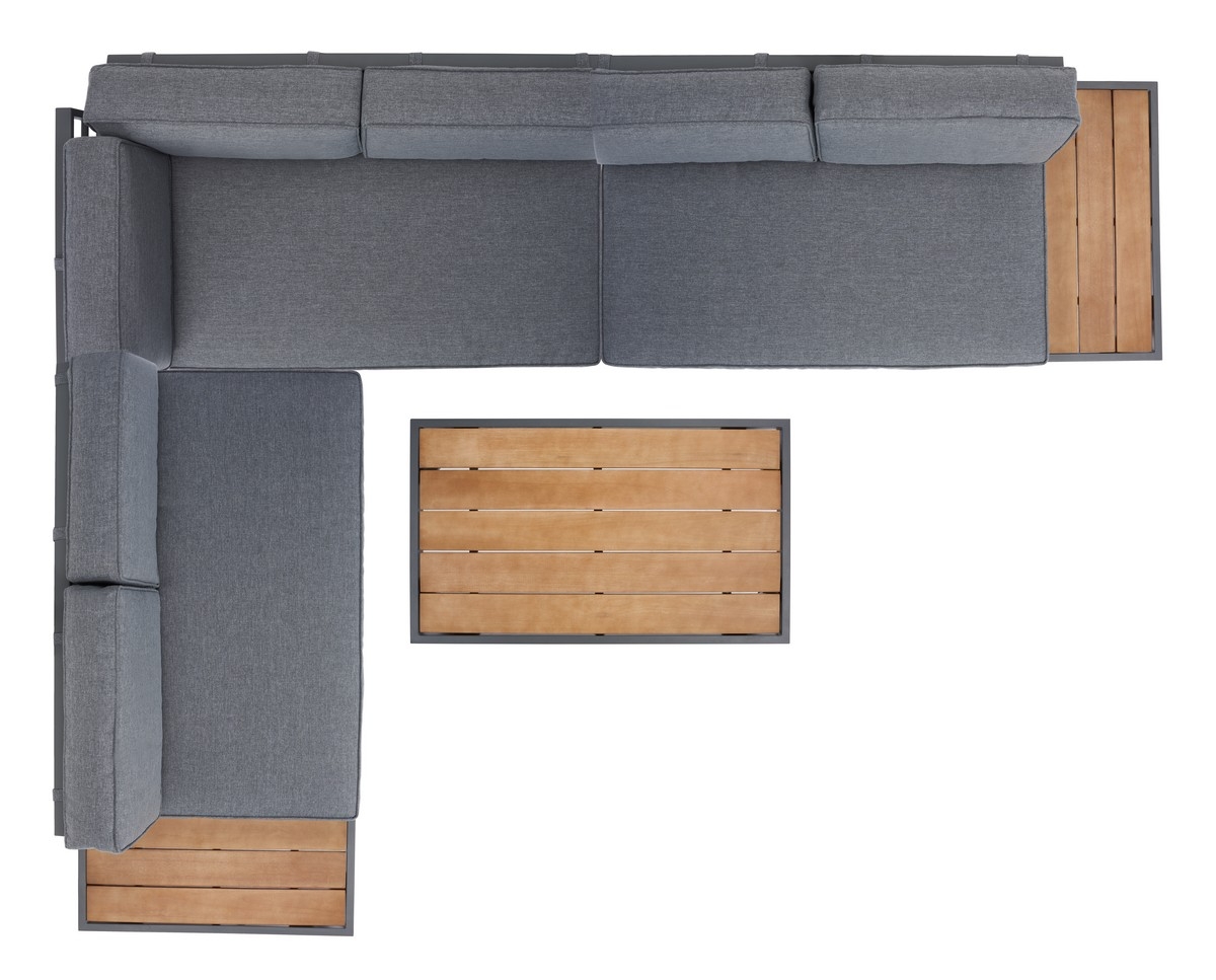 Guthrie Corner Living Set - Natural/Grey - Safavieh - Image 5
