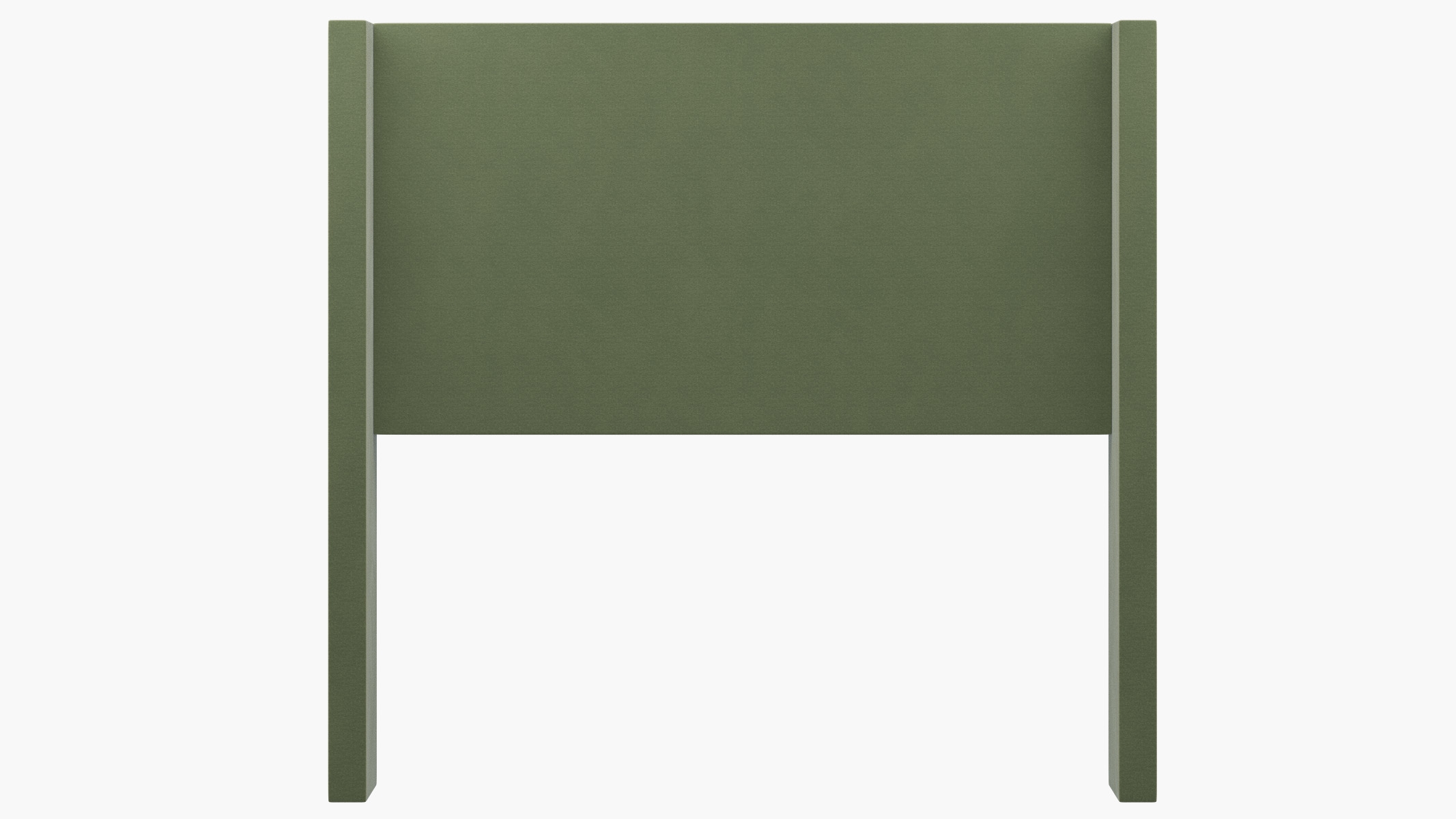 Modern Wingback Headboard, Vert Classic Velvet, Full - Image 1