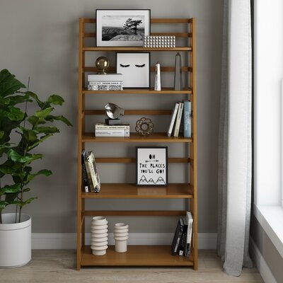 Seo Solid Wood Ladder Bookcase - Image 0