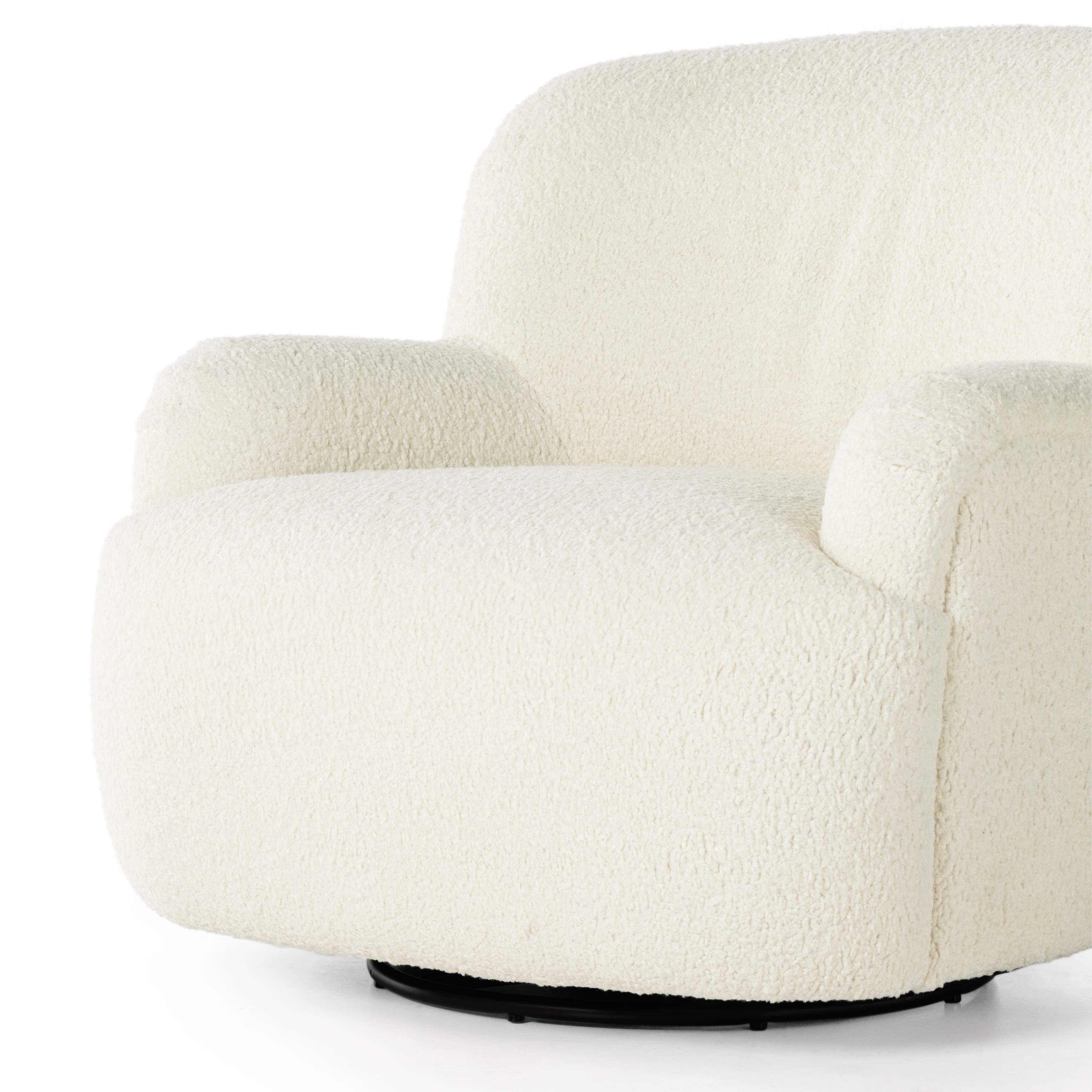 Kadon Swivel Chair-Sheepskin Natural - Image 7