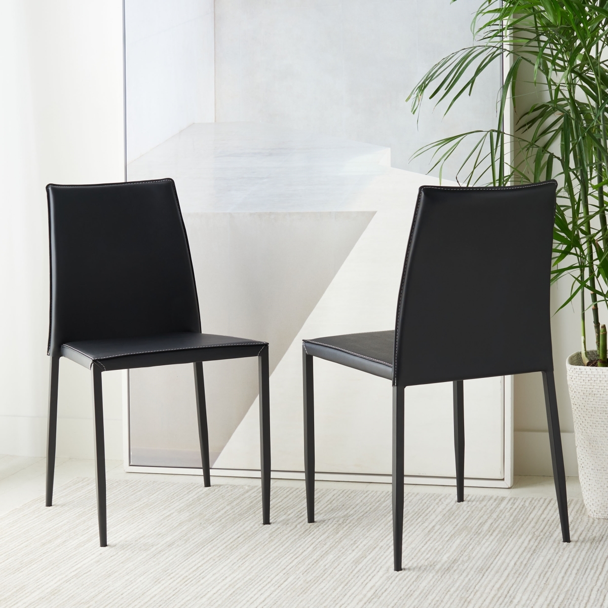 Cason Dining Chair - Black - Safavieh - Image 1