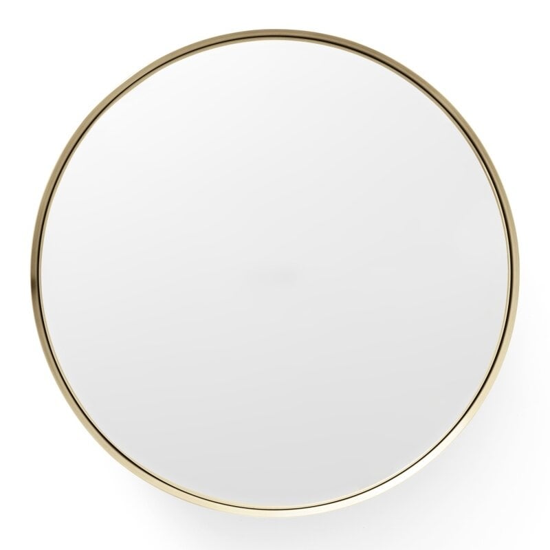 Menu Darkly Modern & Contemporary Frameless Accent Mirror Size: 23.62" x 23.62", Finish: Brass - Image 0