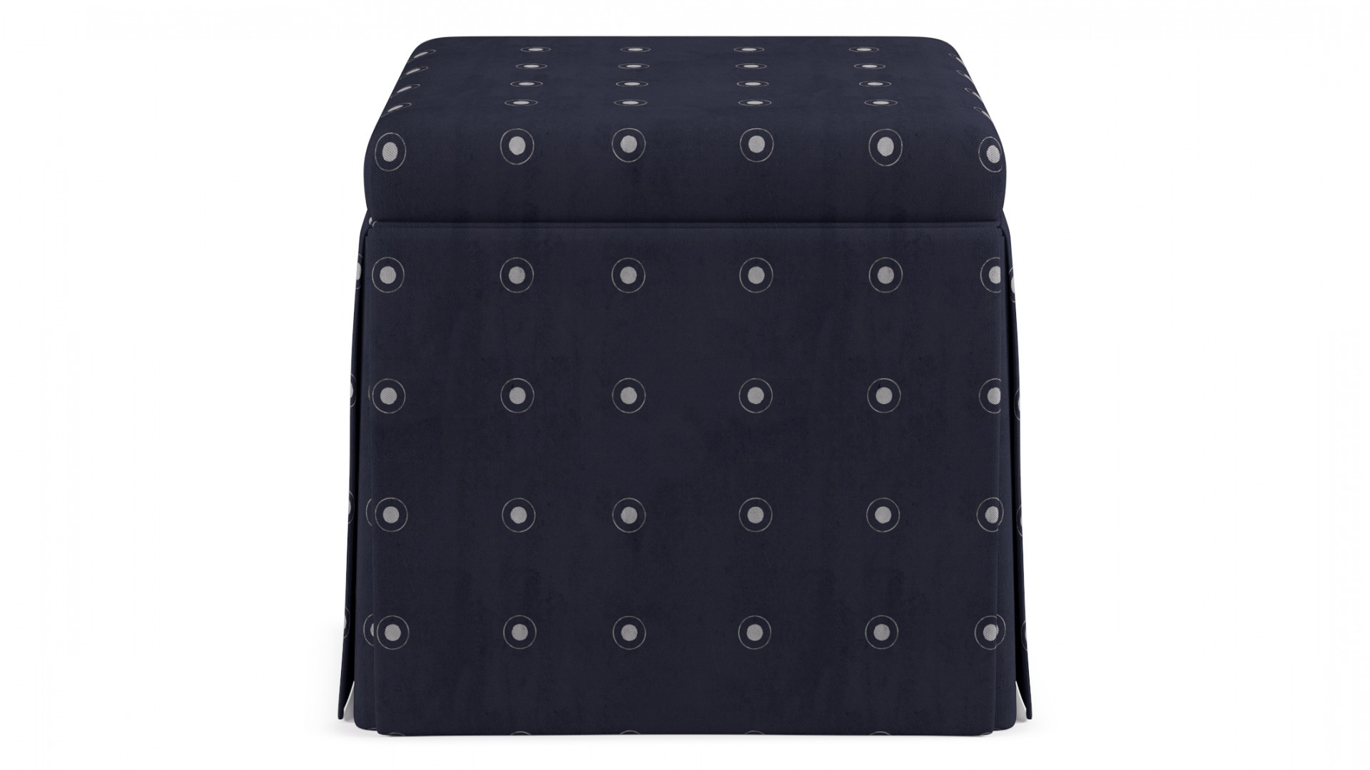 Skirted Storage Ottoman | Muki Dot - Image 0